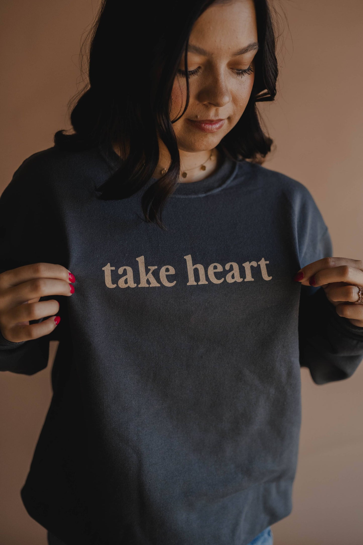 TAKE HEART CHRISTIAN TEE JOHN 16:33