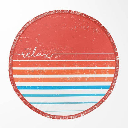 5' ROUND BEACH TOWELS (MULTIPLE DESIGNS)