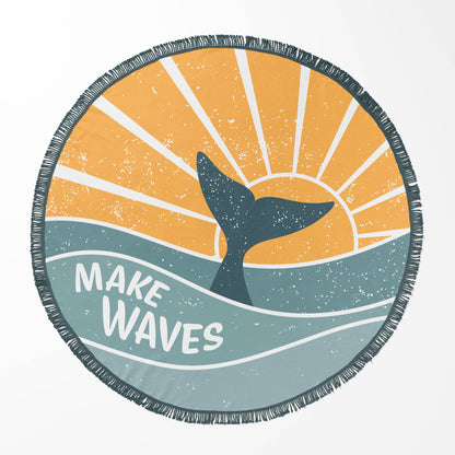 5' ROUND BEACH TOWELS (MULTIPLE DESIGNS)