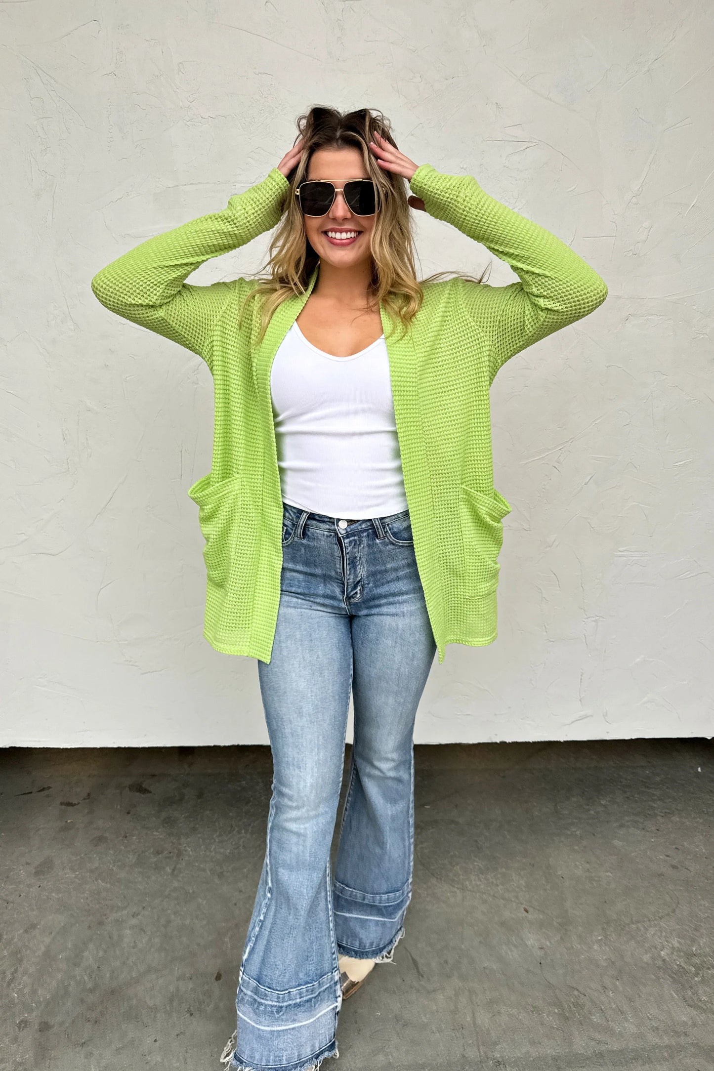 SPRING GREEN LOLA CARDIGAN