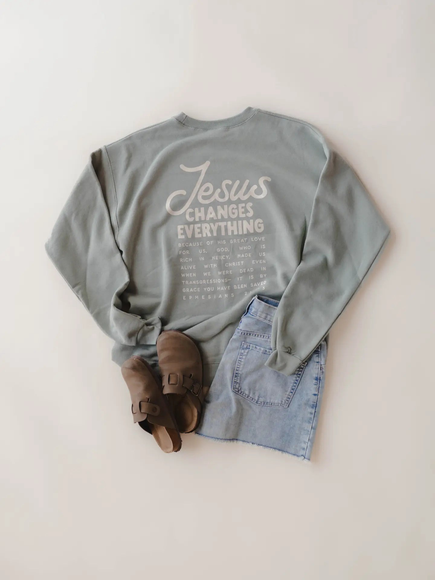 JESUS CHANGES EVERYTHING PULLOVER I CHRISTIAN PULLOVER