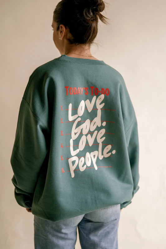 PRE ORDER Love God Love People Pullover I Christian Pullover