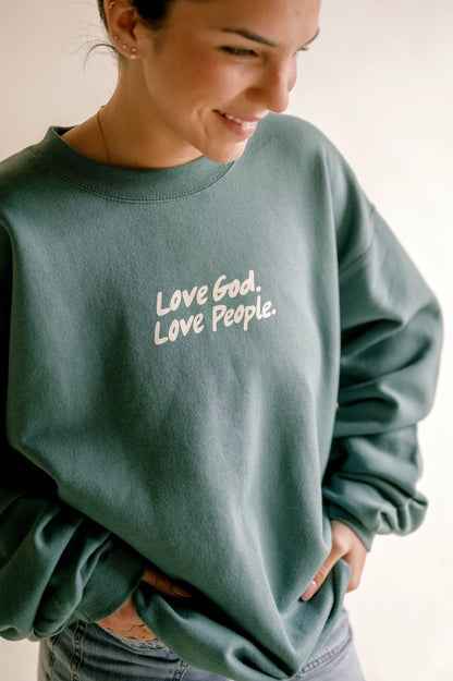 PRE ORDER Love God Love People Pullover I Christian Pullover
