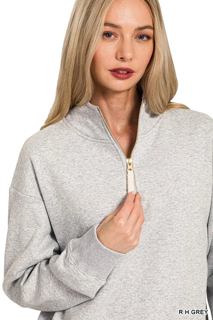 SOFT FLEECE HALF ZIPS- **More Colors