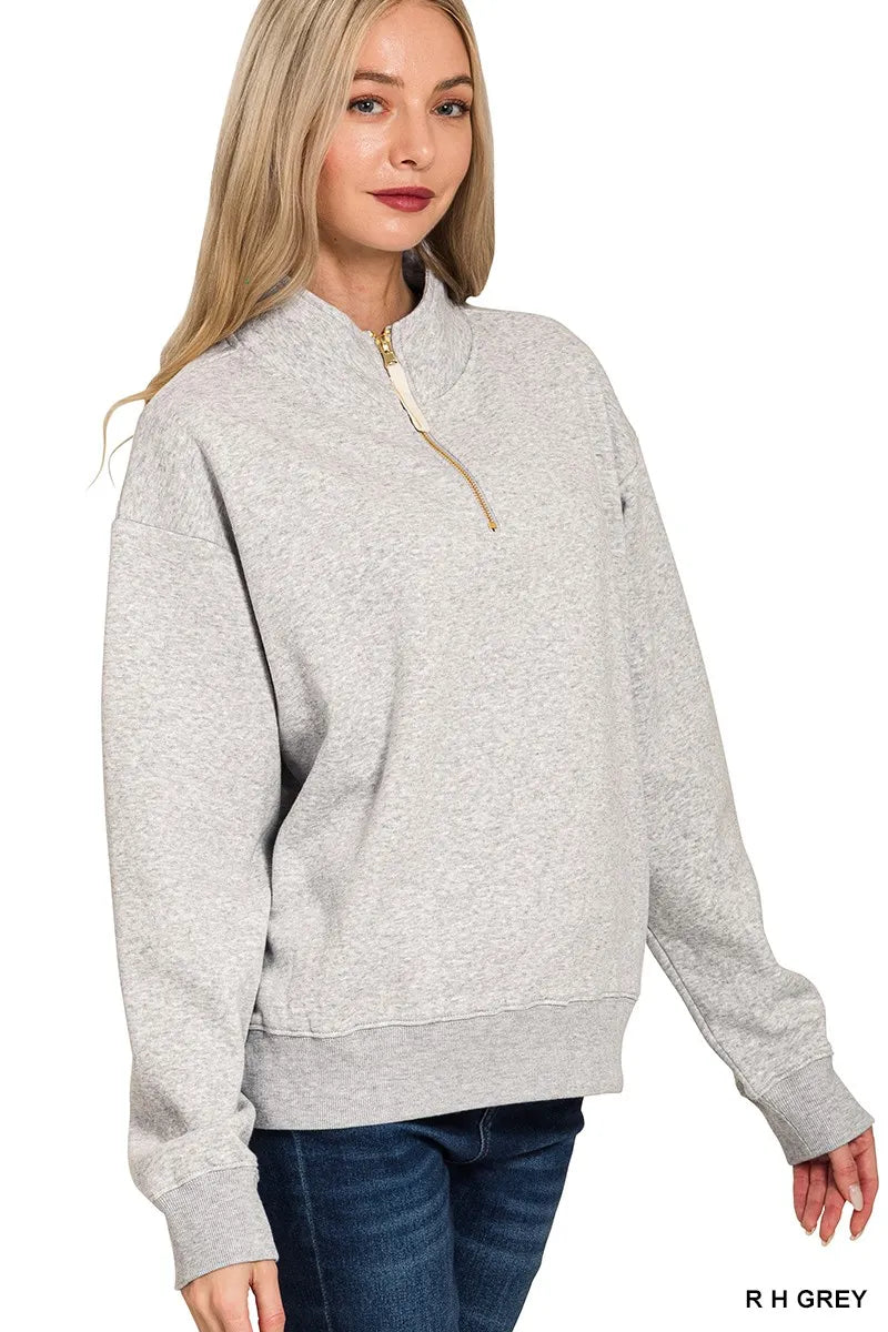 SOFT FLEECE HALF ZIPS- **More Colors