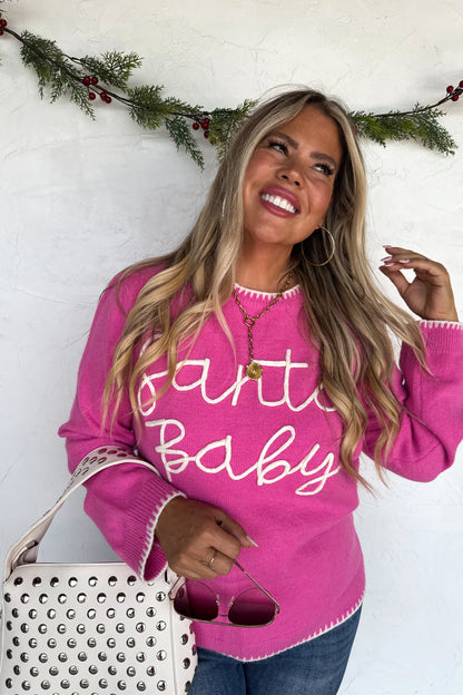 SANTA BABY HOLIDAY SWEATER