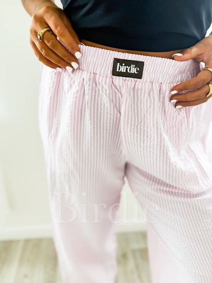 BIRDIE Rosie Seersucker Boxer Pants