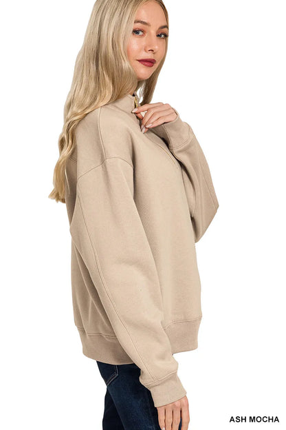 SOFT FLEECE HALF ZIPS- **More Colors