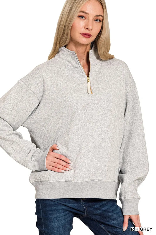 SOFT FLEECE HALF ZIPS- **More Colors